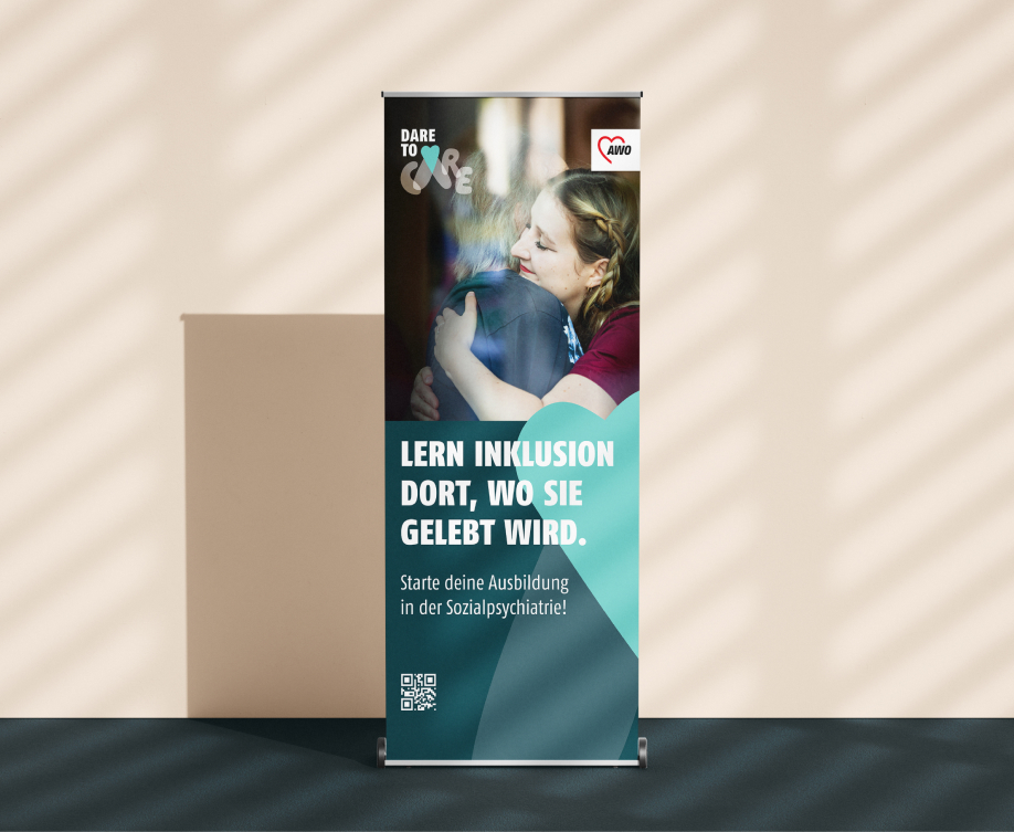 dare to care Werbemittel